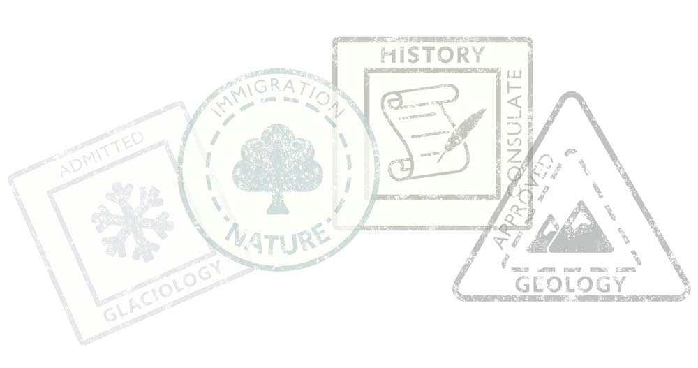 History, Nature, Geology, Glaciology Passport Stamps