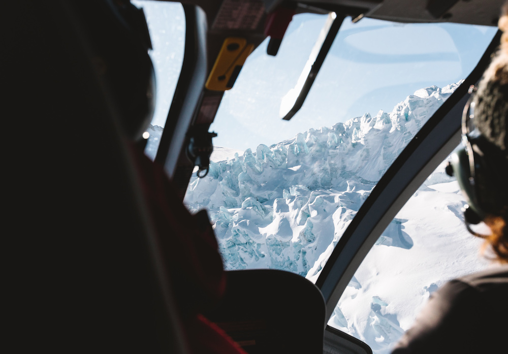 Helicopter Glacier Experience in Whistler Inside Helicopter 