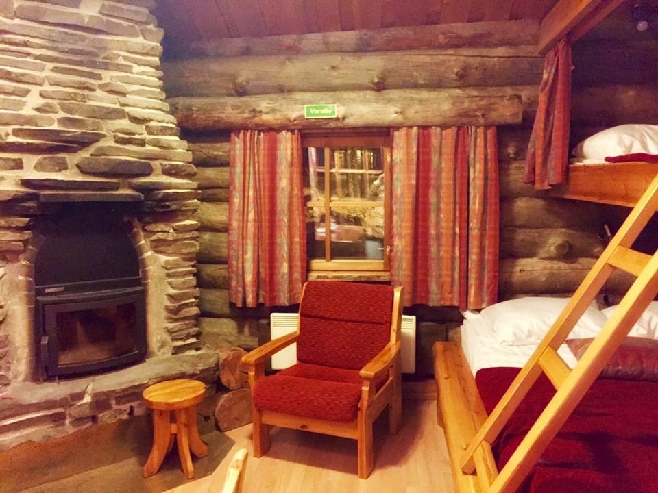 Log Cabin Interior Quest To Find Santa in Finnish Lapland