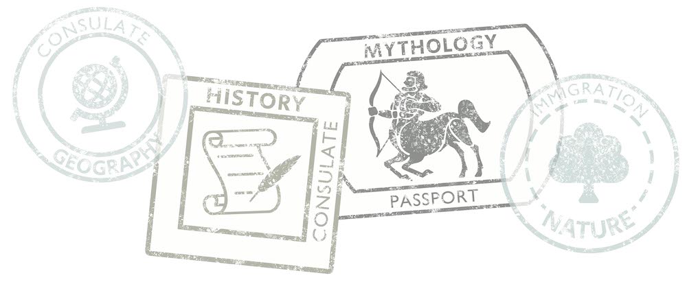 Passport Stamp Collage