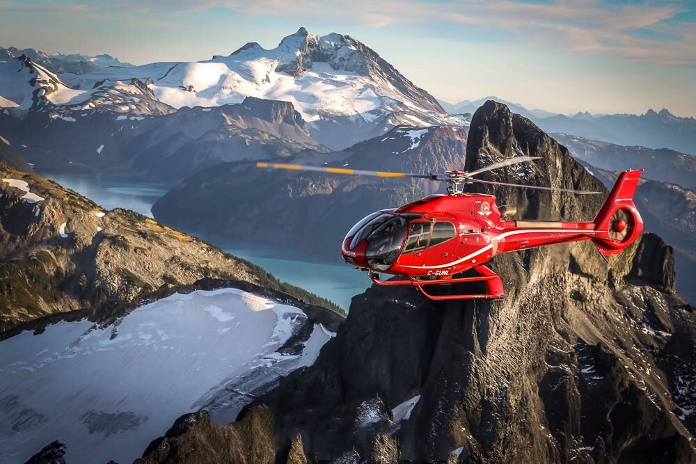 Helicopter Glacier Experience in Whistler Aerial Mountain View