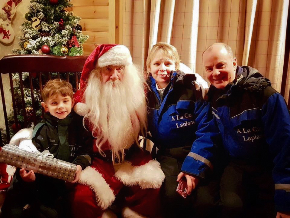 Meeting Santa in Finnish Lapland