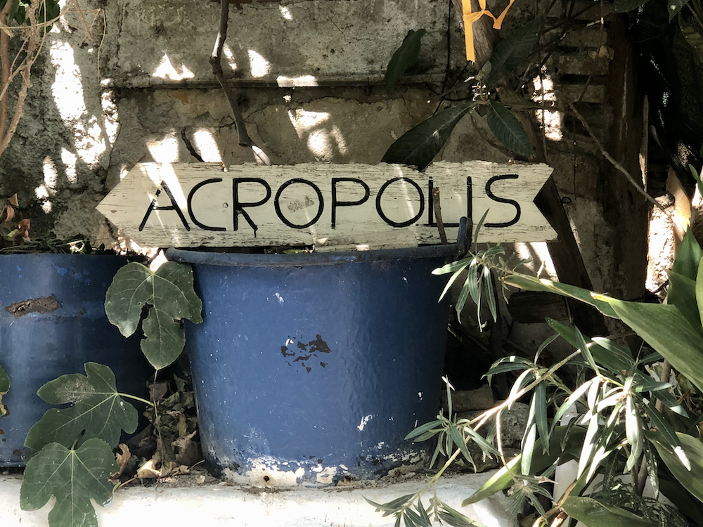 Acropolis Sign