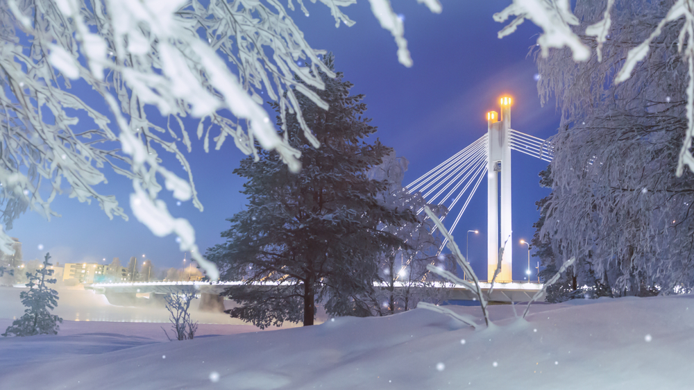 Lumberjack's Candle Bridge Rovaniemi Finnish Lapland
