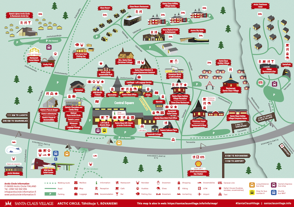 Santa Claus Village Map