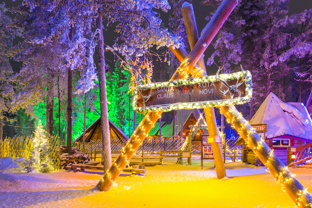 Tepee in Santa Claus Village Finnish Lapland