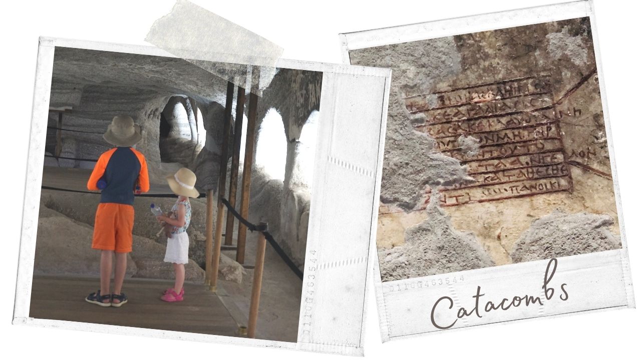 Catacombs Collage Dreamy 8-Day Cyclades Sailing Adventure: Part 2