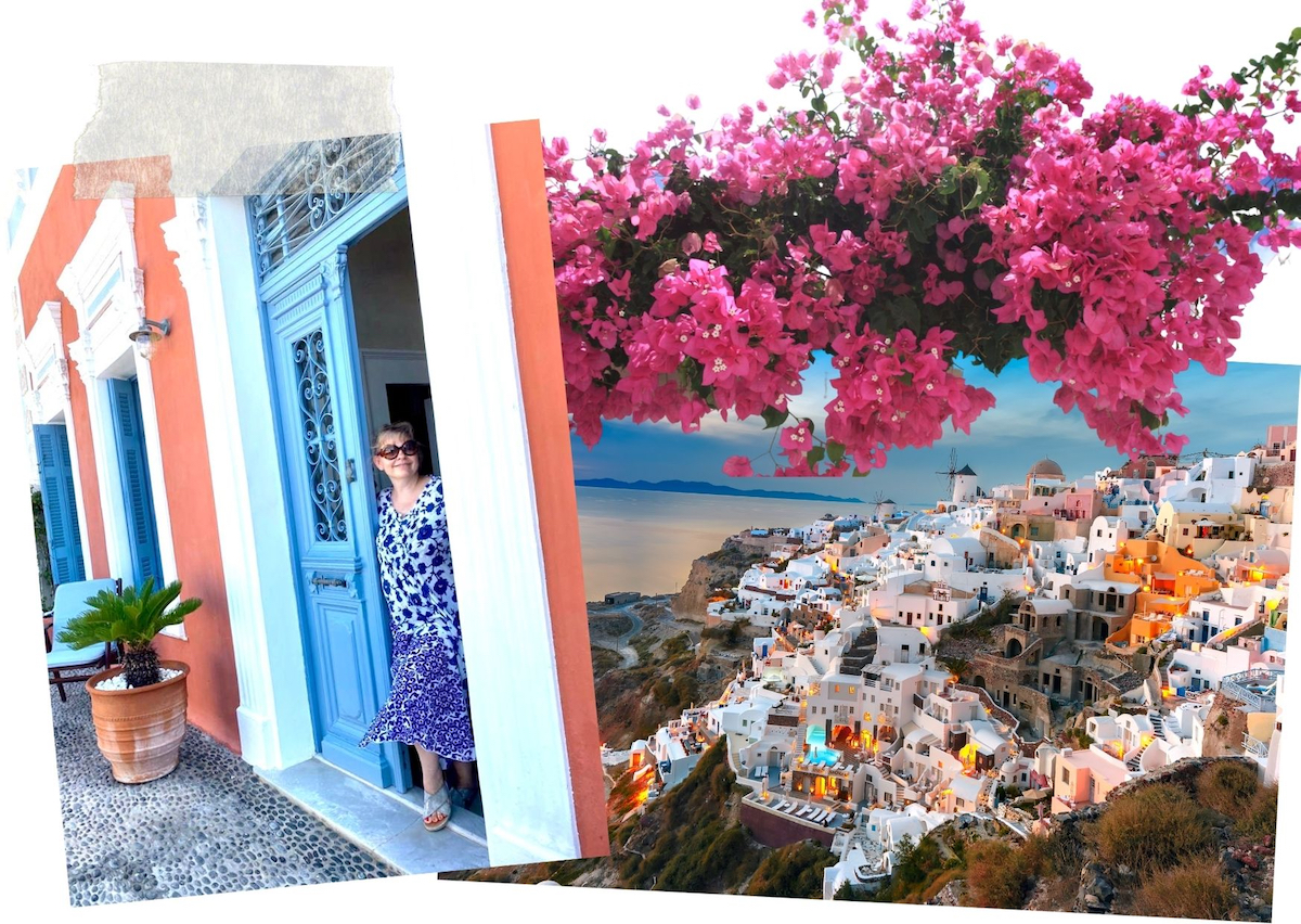 Santorini Views Collage