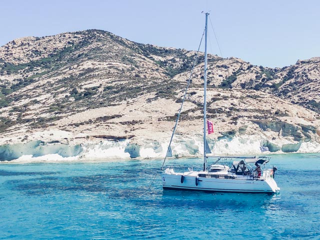 Sailing boat in Greece