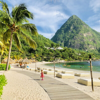 Spending The Day At Sugar Beach St Lucia